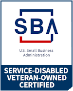Service Disabled Veteran Owned Small Business certified by the Small Business Administration.